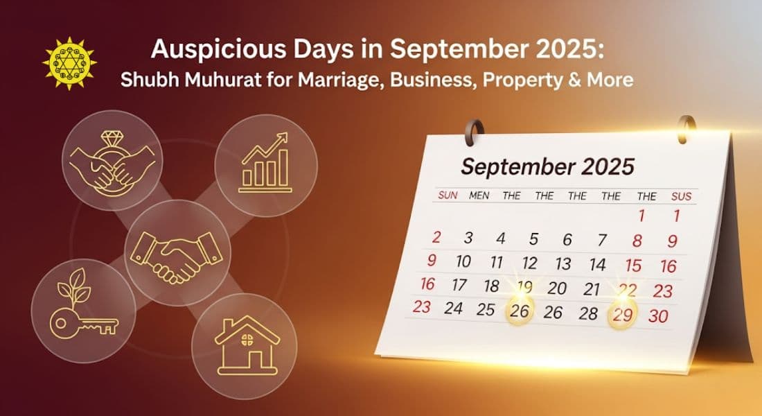Auspicious Days September 2025