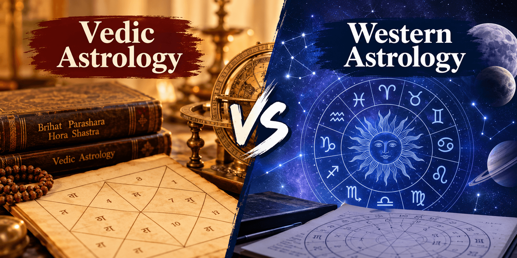 Vedic Astrology vs Western Astrology